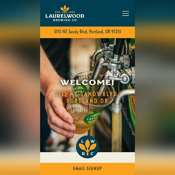 NICE ~ ZIP-UP JACKET LAURELWOOD BREWING COMPANY PORTLAND OREGON  SZ. SM - Picture 6 of 6